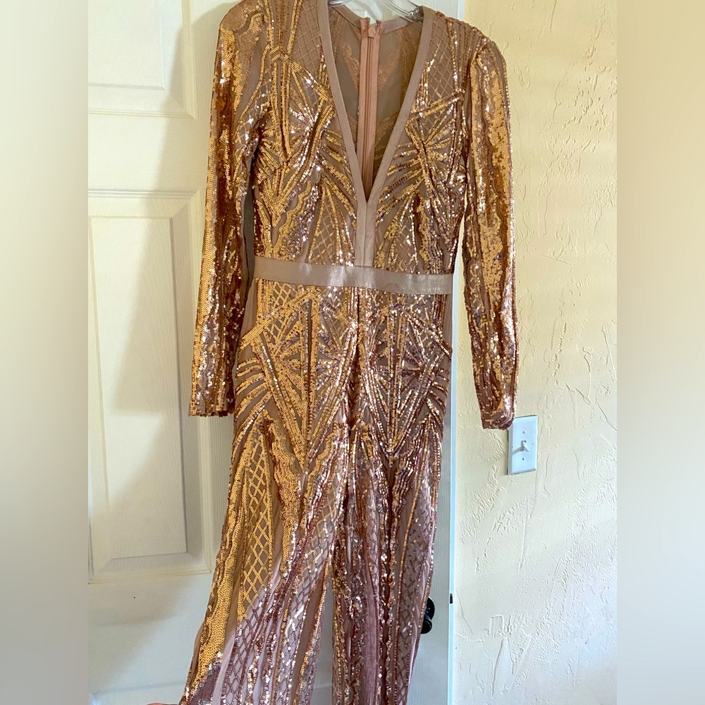 Rose gold jumpsuit